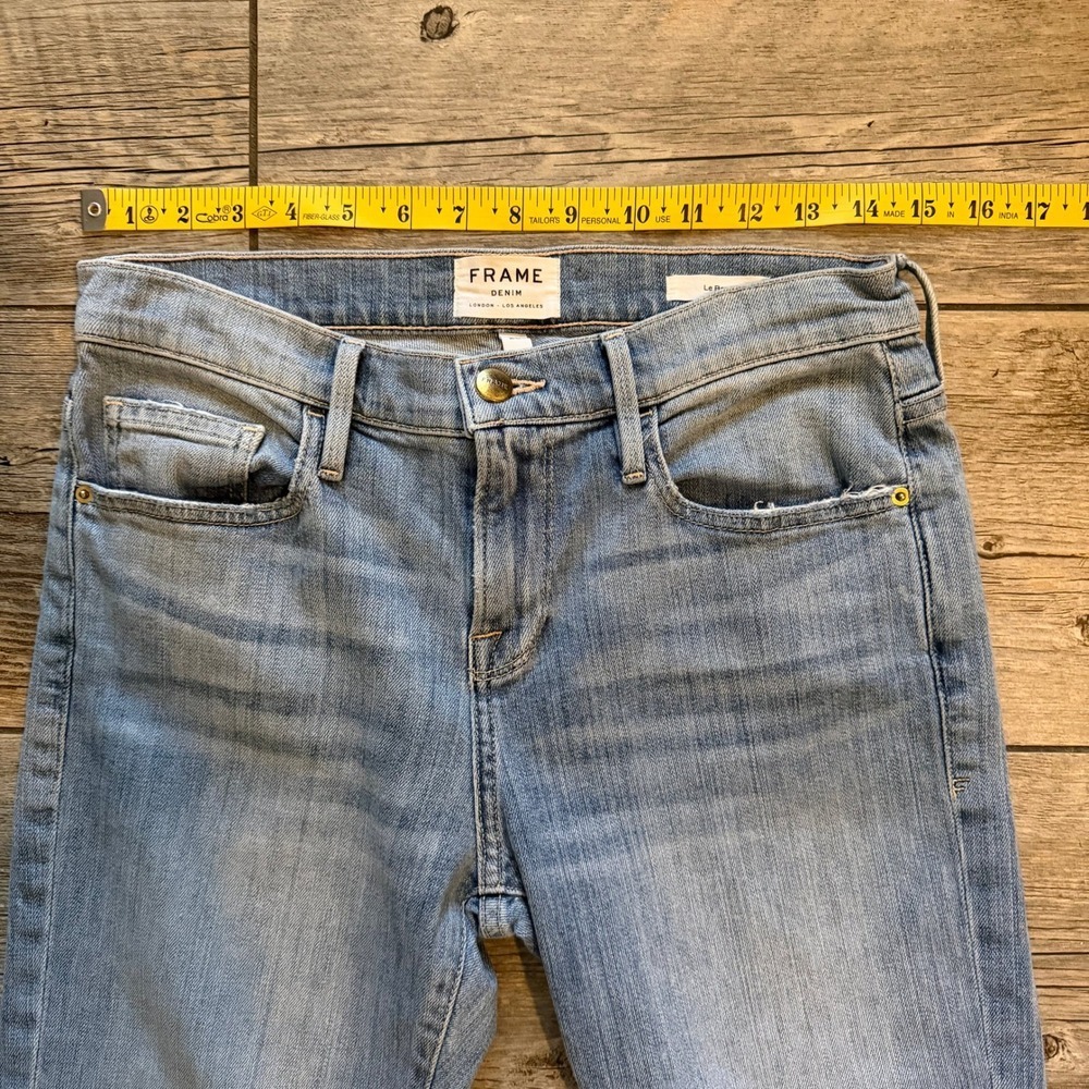 FRAME Le Boy Jeans Womens Size 26 Light Wash Denim Keaton Cut - Picture 10 of 11